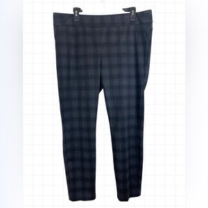 Hilary Radley Gray Plaid Dress Pants Size L